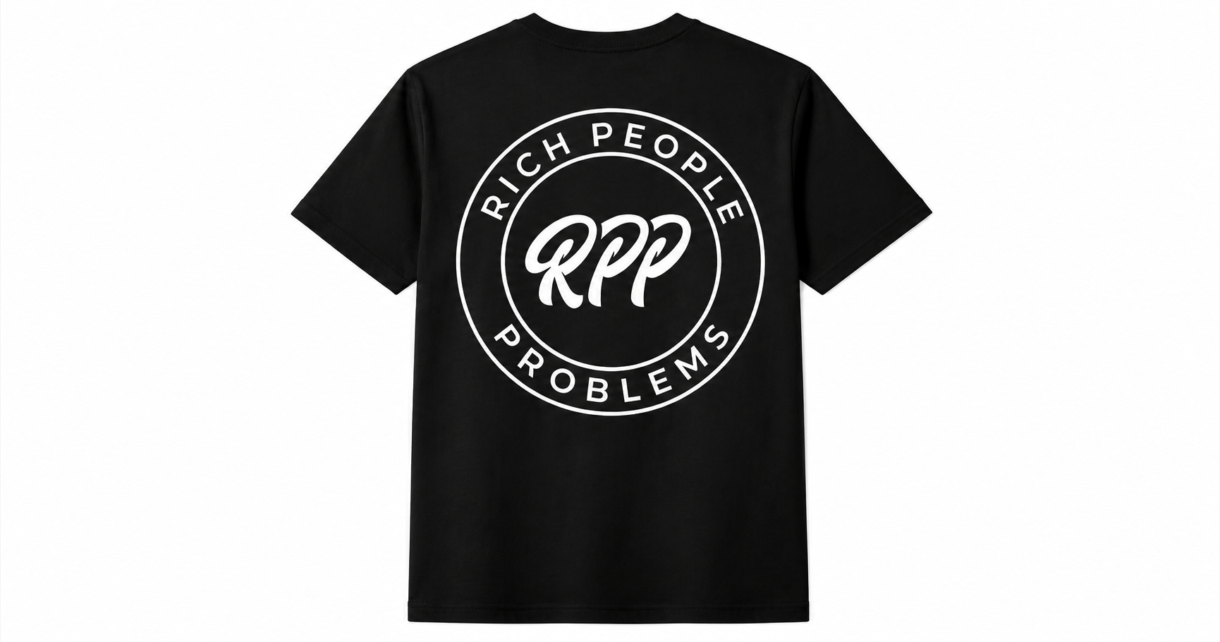 Rich People Problems Double Logo Signature Tee (Black/Black) - Image 2